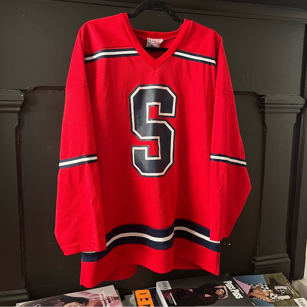 Vintage Red Hockey Jersey